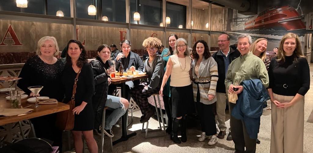 A group of people in an indoor setting