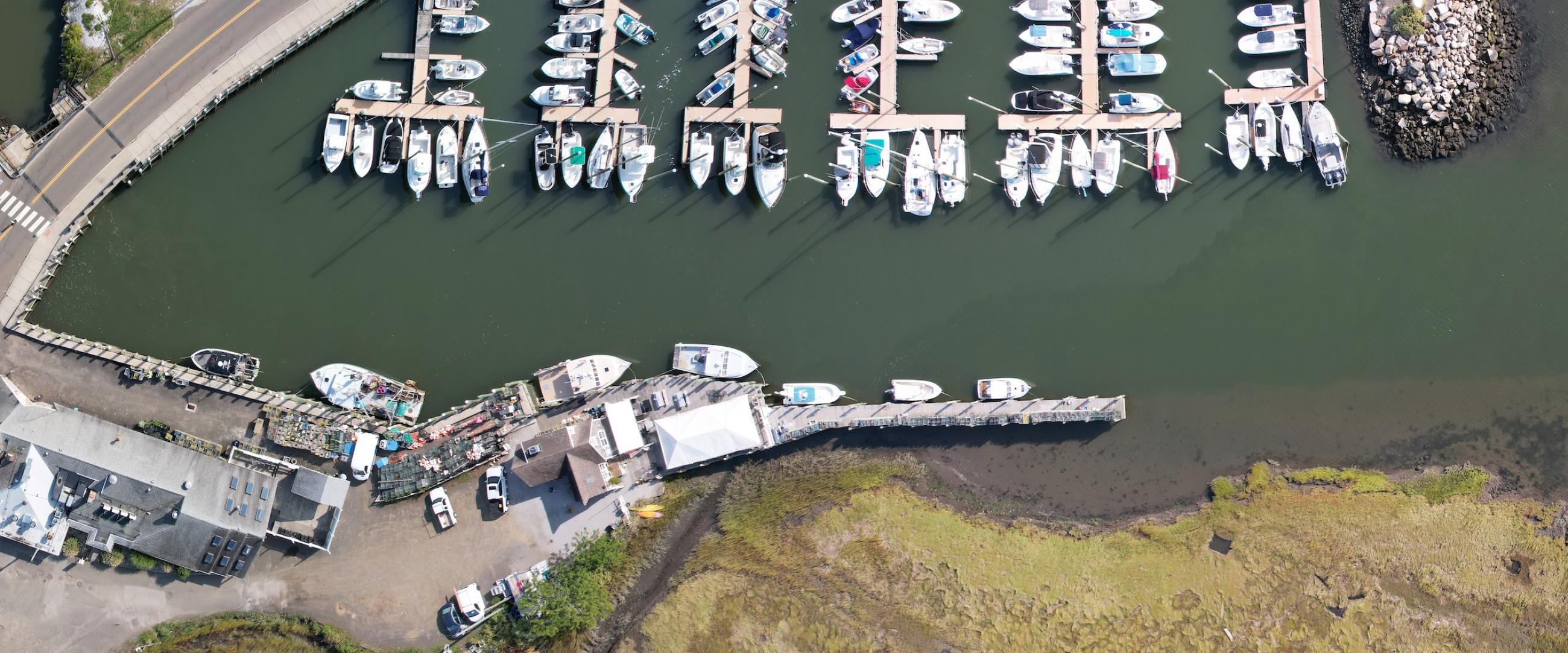 Coastline with boats