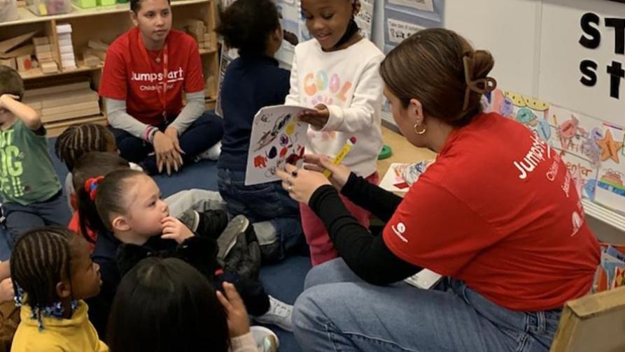 Jumpstart teacher in a classroom