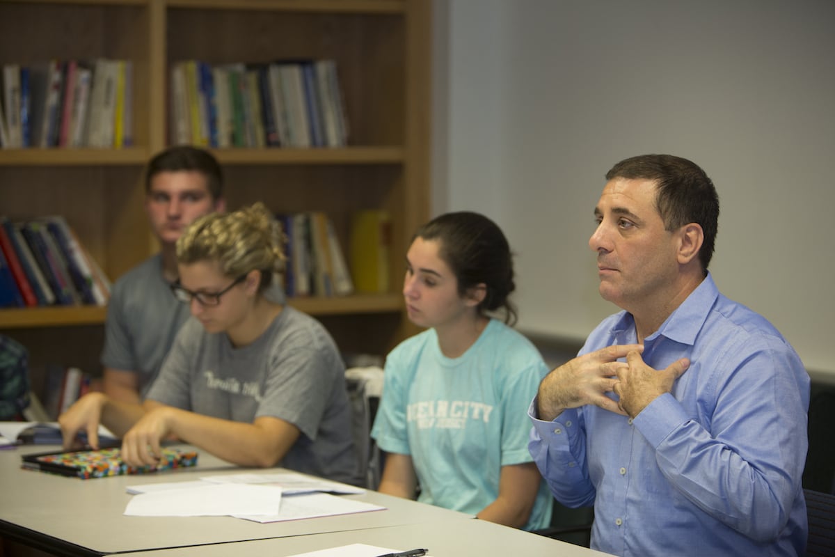 Political science classroom