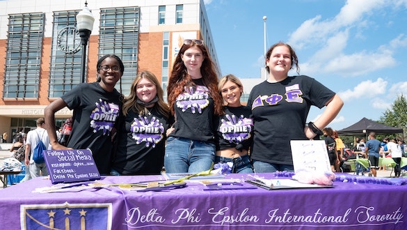 Delta Phi Epsilon booth