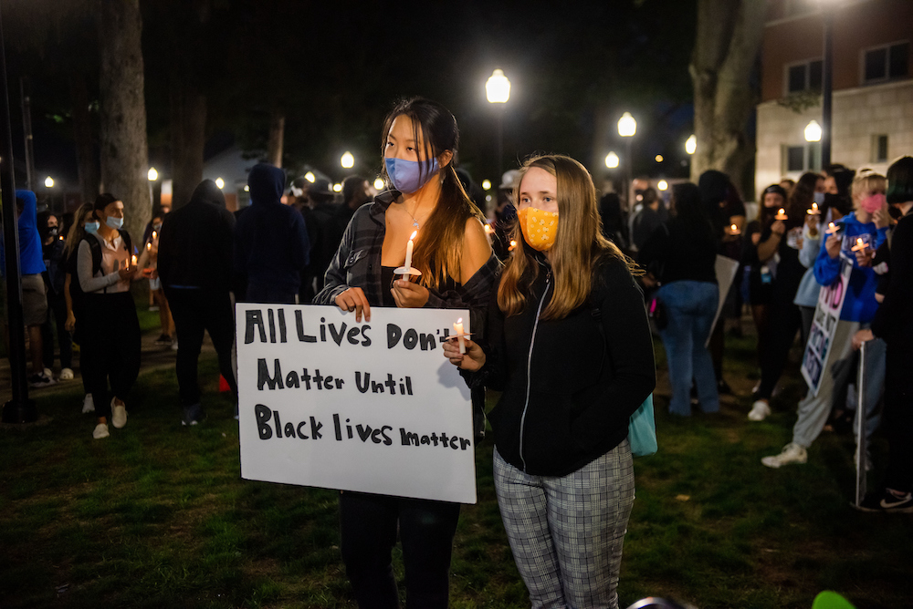 Black Lives Matter candle vigil